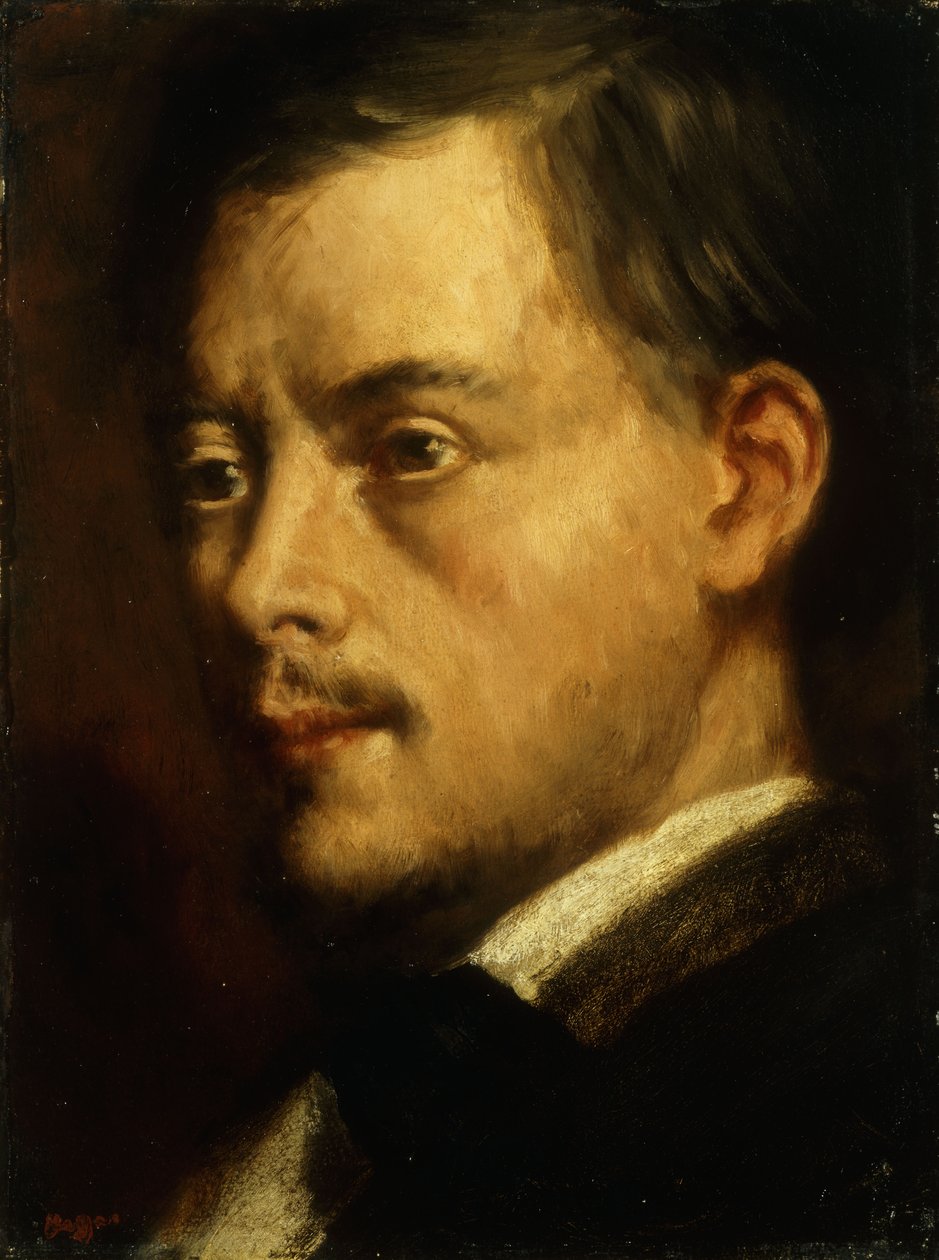 Férfi feje; Egy ember feje, 1864 körül alkotó: Edgar Degas