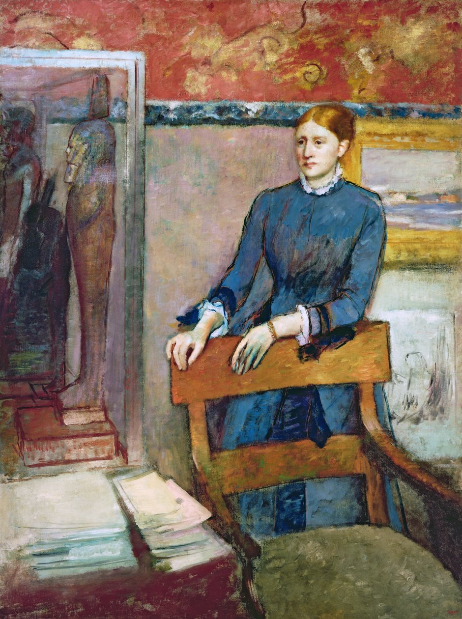 Helene Rouart az apai tanulmányában, 1886 körül alkotó: Edgar Degas