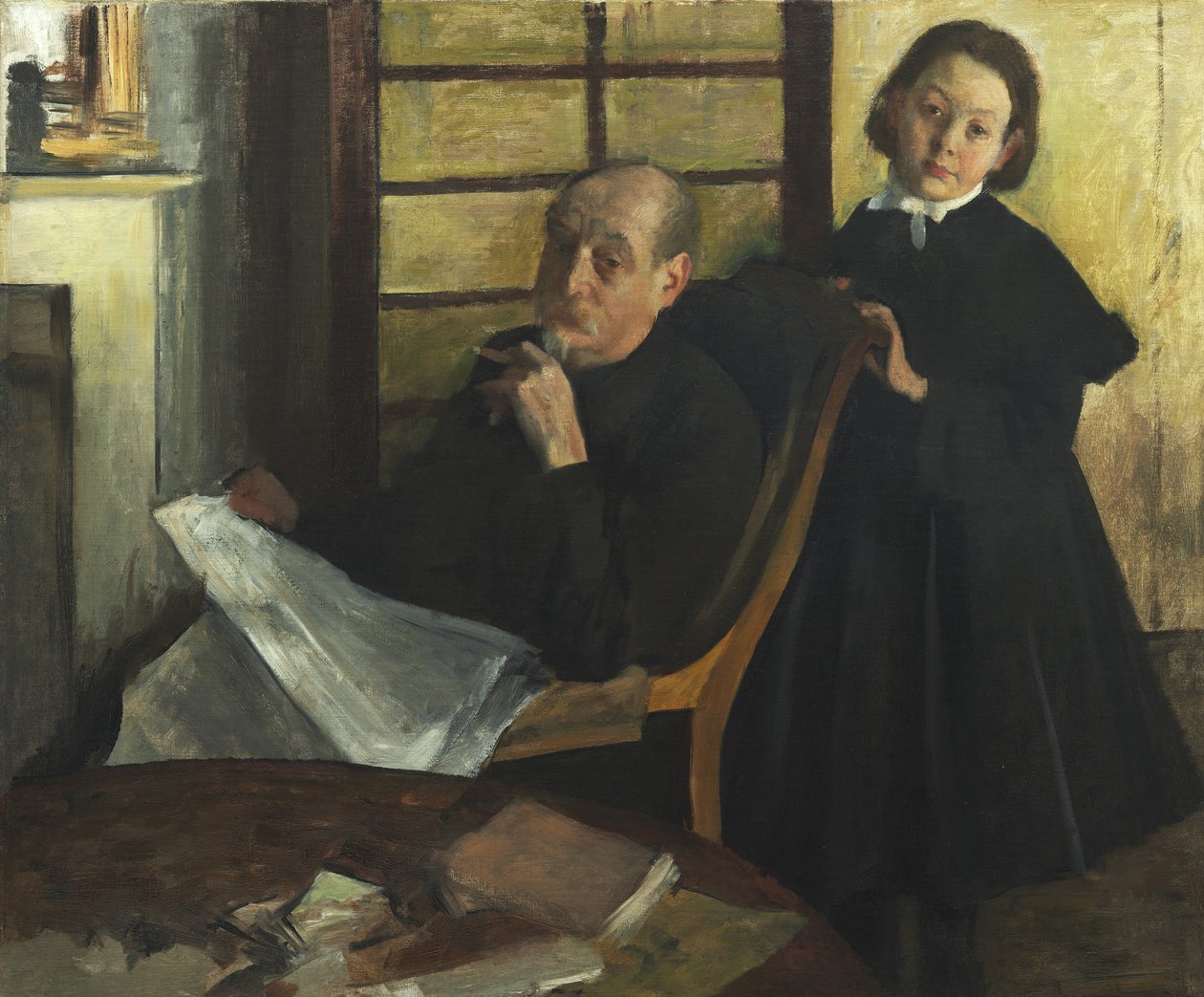 Henri Degas és unokahúga, Lucie Degas alkotó: Edgar Degas