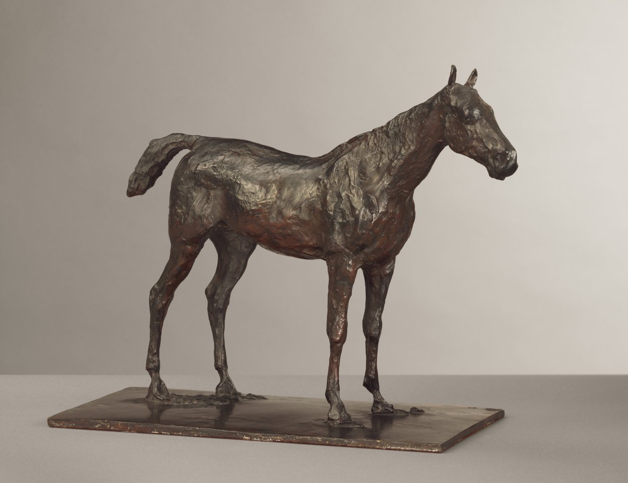 Horse Standing, mintázott 1870-es évek, öntvény 1919-21 alkotó: Edgar Degas