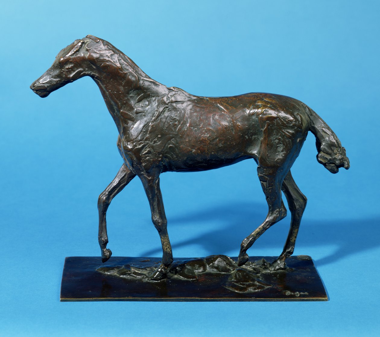 Lójárás (bronz) alkotó: Edgar Degas