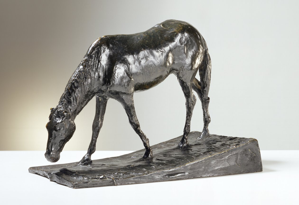 Ló a vályúnál (bronz) alkotó: Edgar Degas