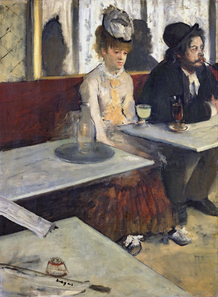 Egy kávézóban, vagy The Absinthe, 1875-76 (olaj, vászon) alkotó: Edgar Degas