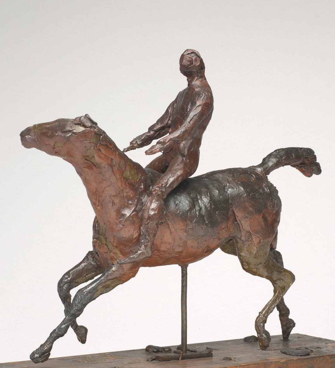 Jockey, 1870-es évek közepe. alkotó: Edgar Degas