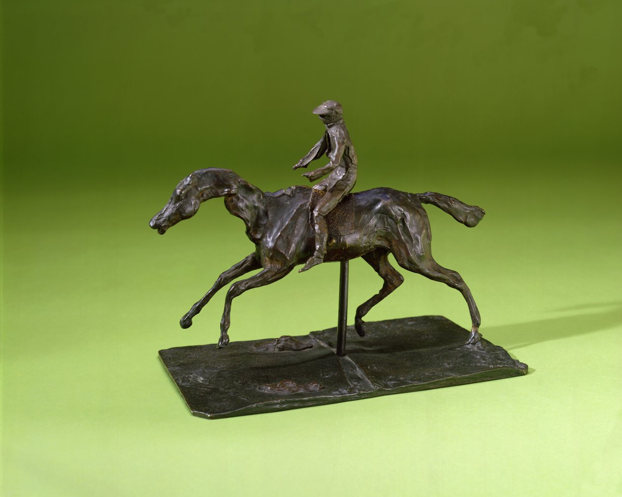 Zsoké lovon (bronz) alkotó: Edgar Degas