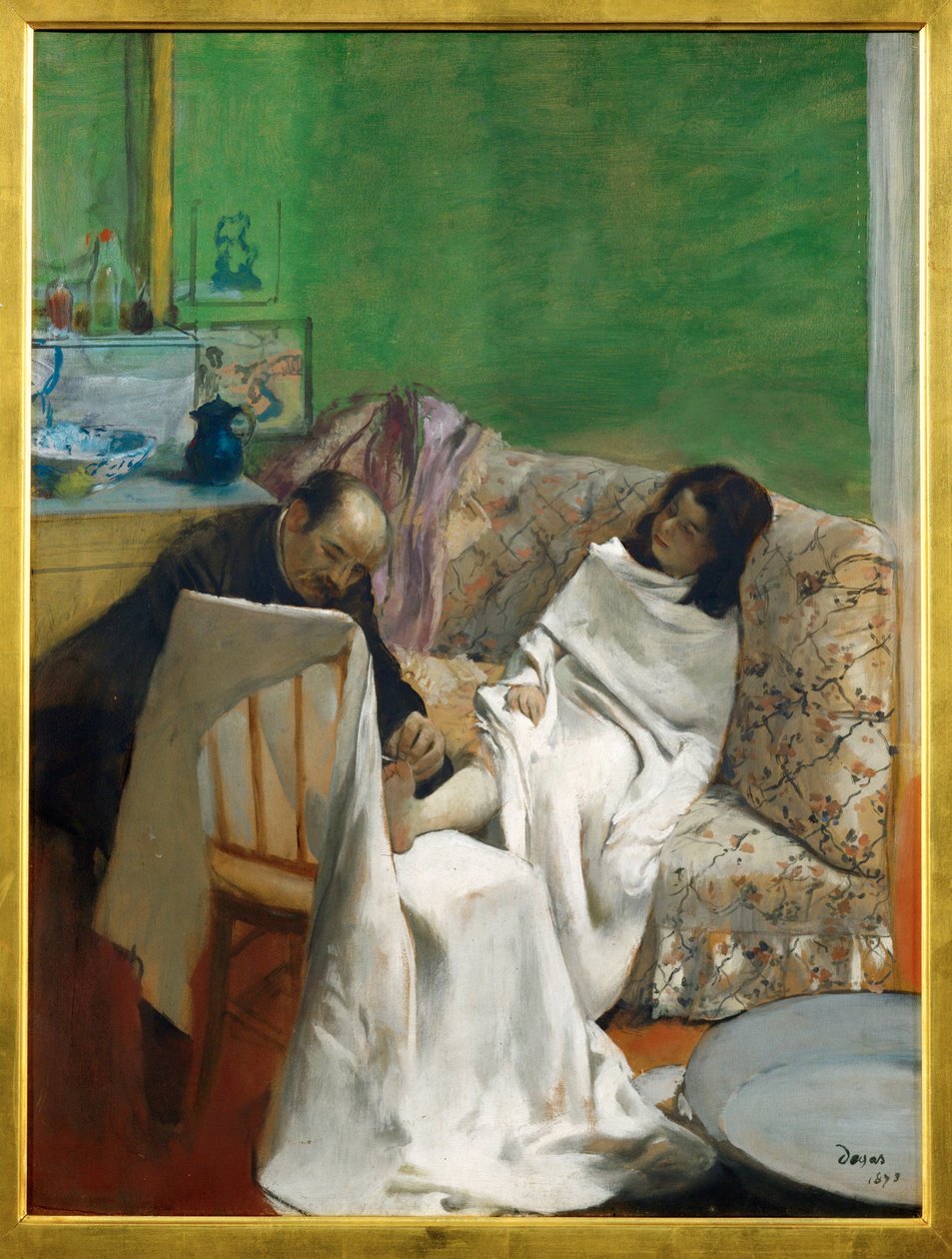 La pedikűr (festmény vászonra) alkotó: Edgar Degas
