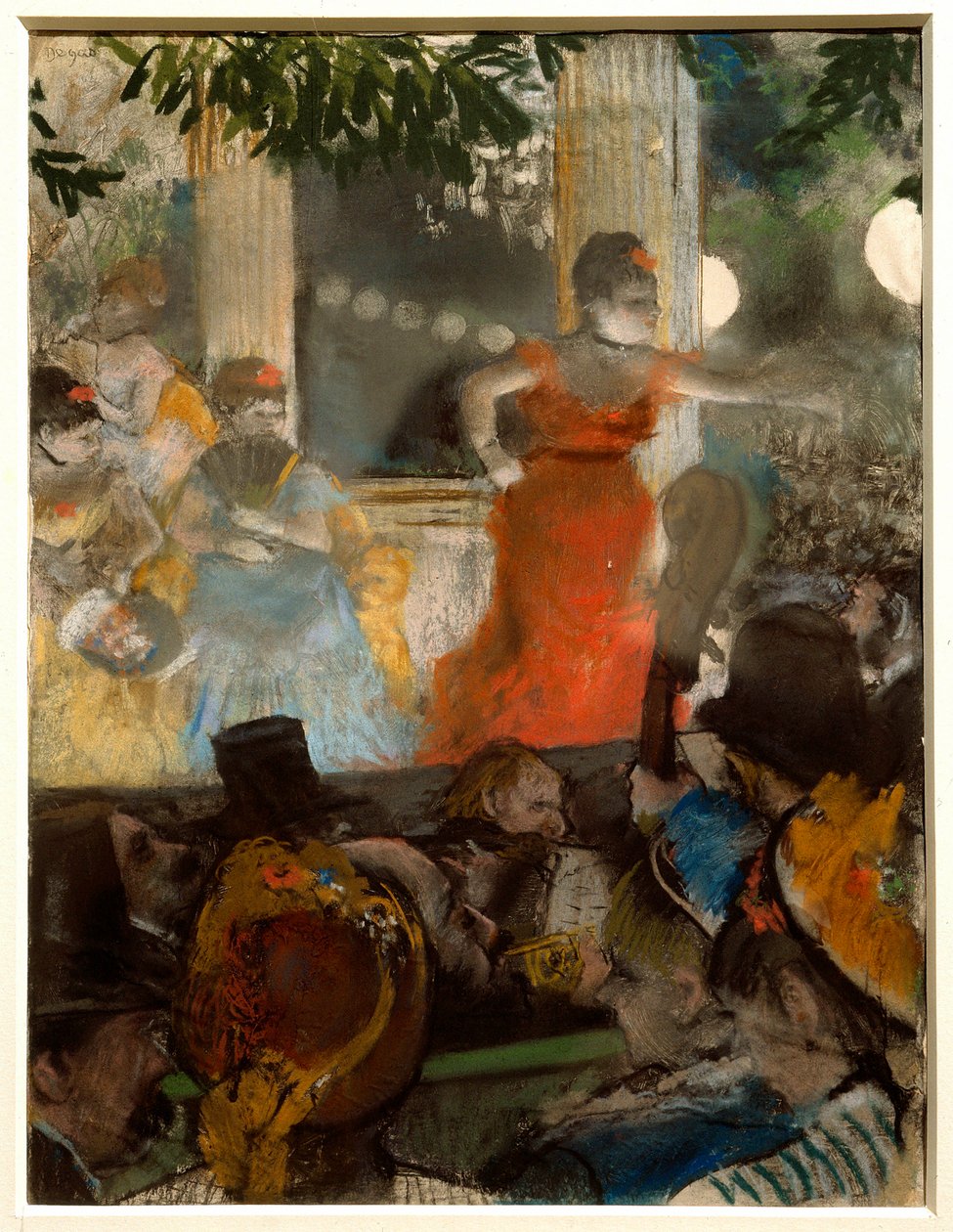 A kávézókoncert, nagykövetekkel Edgar Degas (1834-1917) pasztellfestménye 1876 V. 0,36 x 0,28 m Lyon. Szépművészeti Múzeum alkotó: Edgar Degas