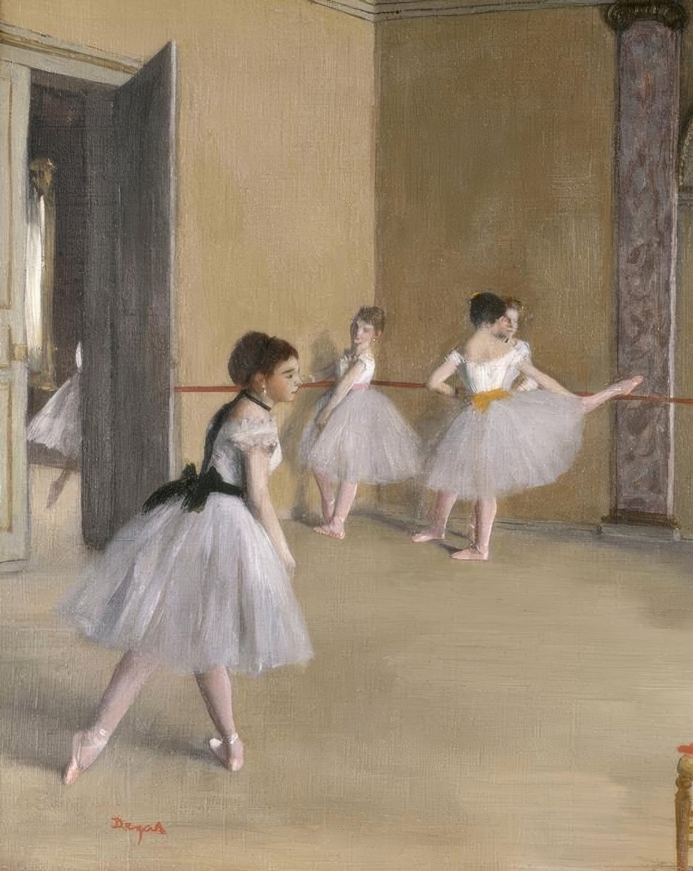 A tánc előcsarnoka az Opéra de la rue Le Peletier-ben alkotó: Edgar Degas