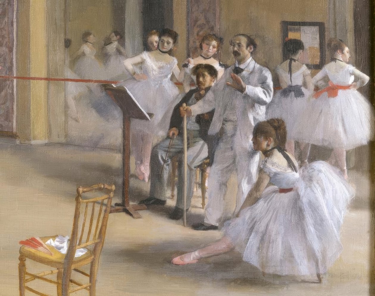 Az Opéra táncterme a rue Le Peletier-n alkotó: Edgar Degas