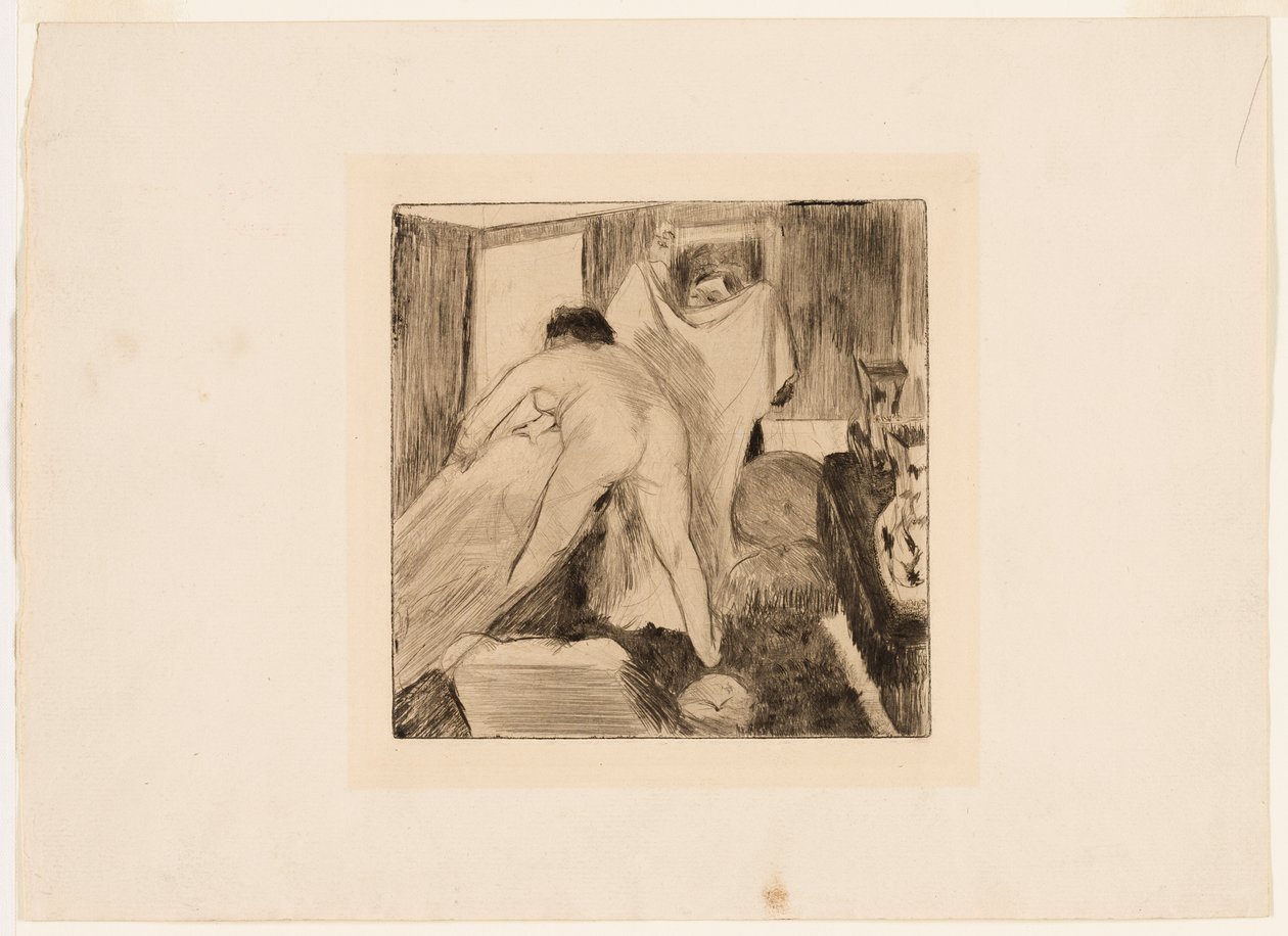 A fürdő elhagyása alkotó: Edgar Degas
