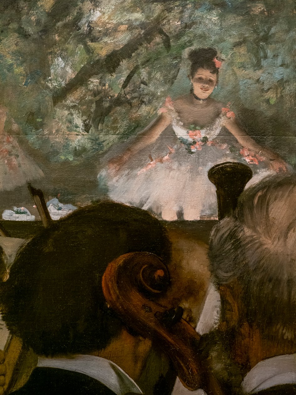 Les Musiciens (részlet). 1872-1873, újra 1874-1876 körül. Olajfestmény. alkotó: Edgar Degas