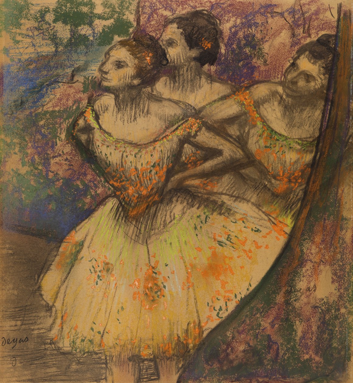 A három táncos, 1896-1905 (pasztell papíron) alkotó: Edgar Degas