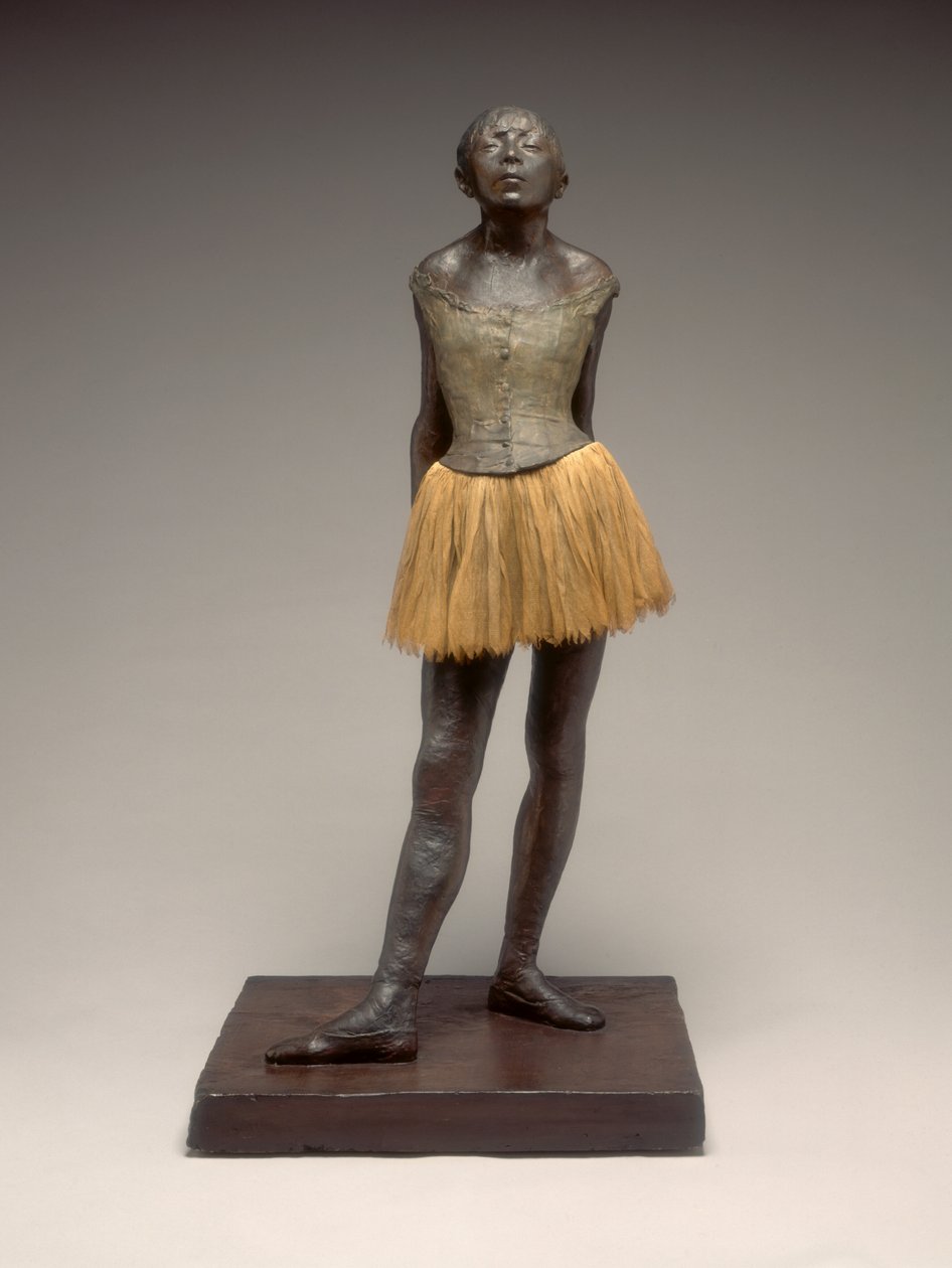 Tizennégy éves kis táncos, gipszöntvény valószínűleg 19201921, eredeti viasz mintájára 1878-1881. alkotó: Edgar Degas
