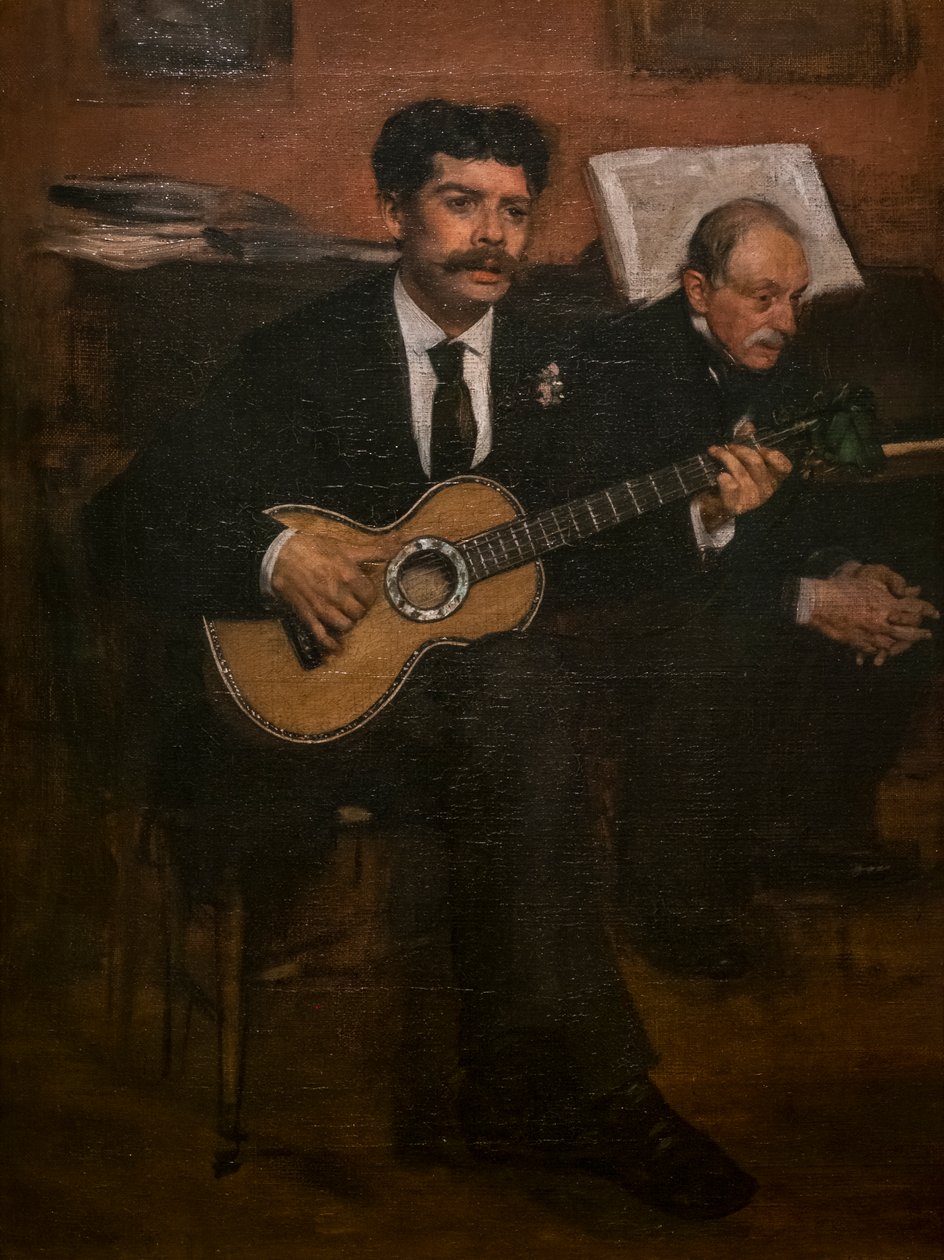 Lorenzo Pagans és Augustus De Gas. 1871-72 körül. Olajfestmény. alkotó: Edgar Degas