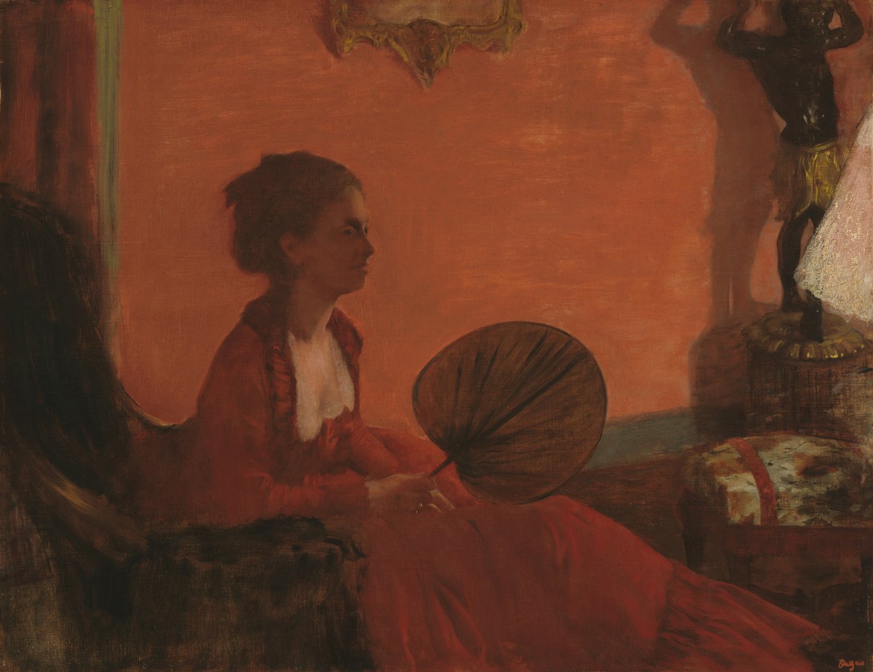 Madame Camus, 18691870. alkotó: Edgar Degas
