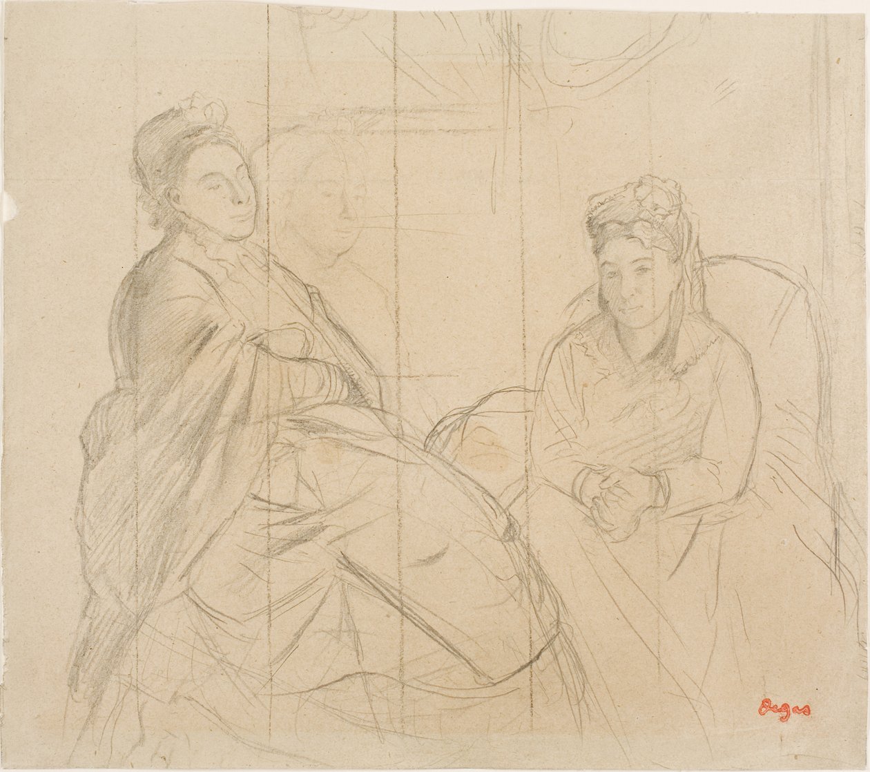 Madame Lisle és Madame Loubens alkotó: Edgar Degas