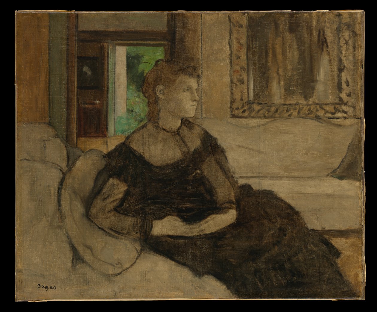 Théodore Gobillard asszony (Yves Morisot, 1838–1893) alkotó: Edgar Degas