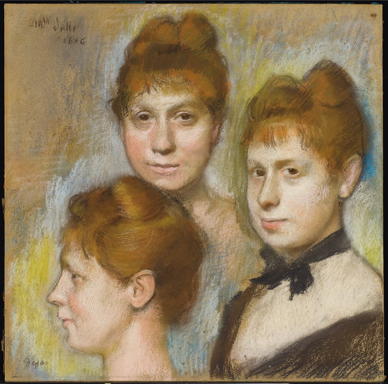 Miss Hall, 1886 alkotó: Edgar Degas