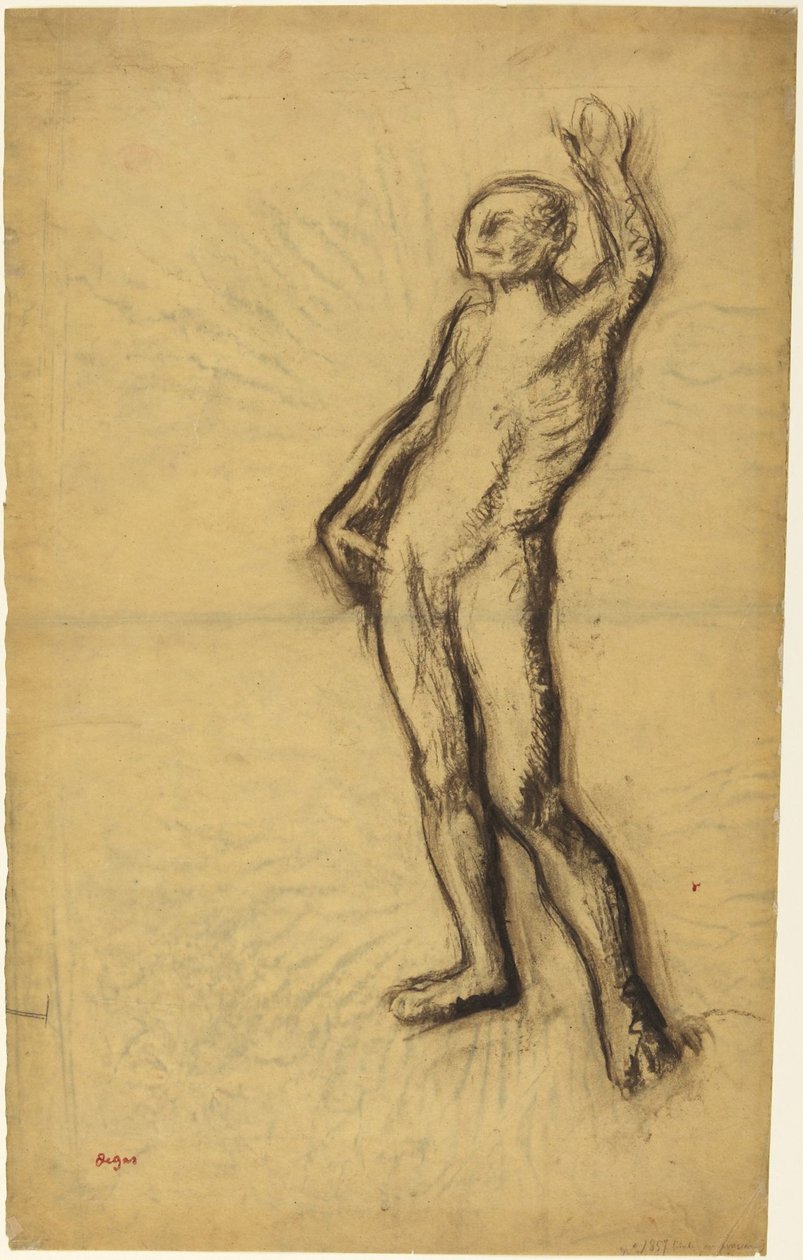Männlicher Akt alkotó: Edgar Degas