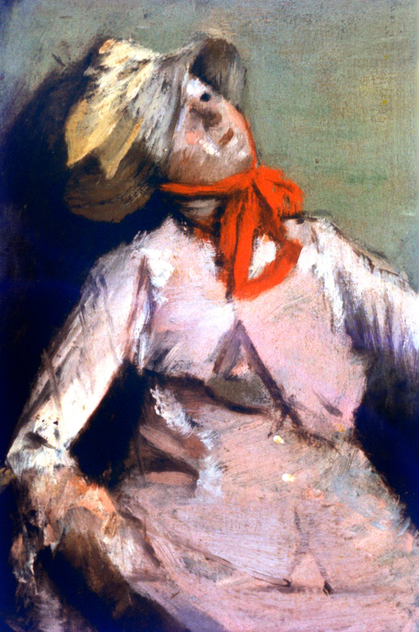 Ember és egy báb részlet, c1860 alkotó: Edgar Degas
