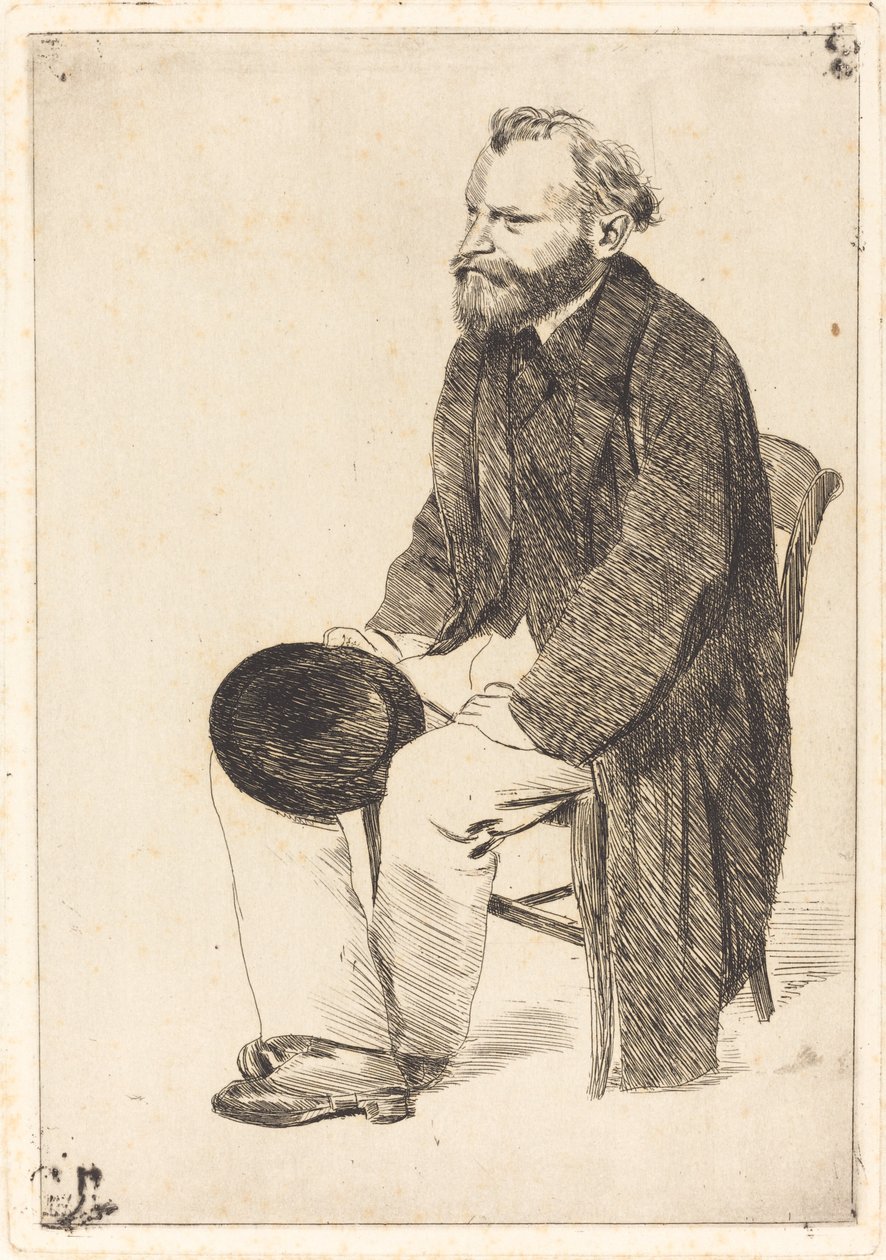 Manet ülve, balra fordulva Manet ülve, balra fordulva, c. 1861. alkotó: Edgar Degas