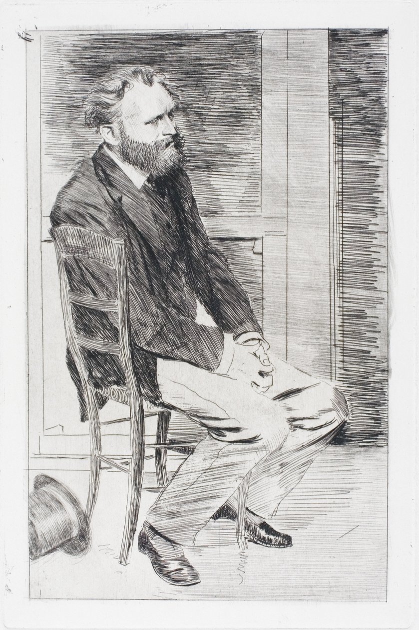 Manet ülve, jobbra fordulva alkotó: Edgar Degas