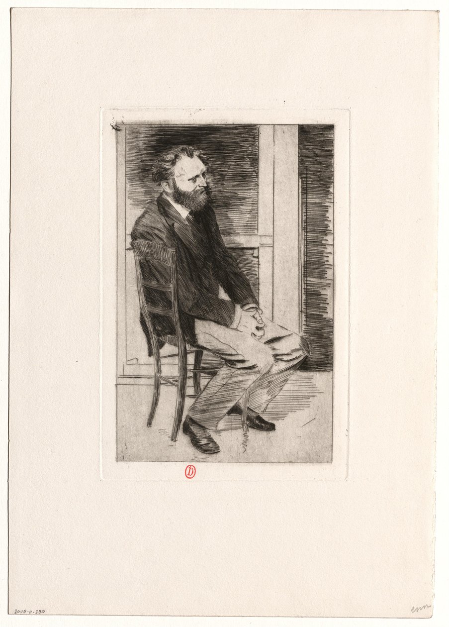 [Manet ülve, jobbra fordulva] alkotó: Edgar Degas