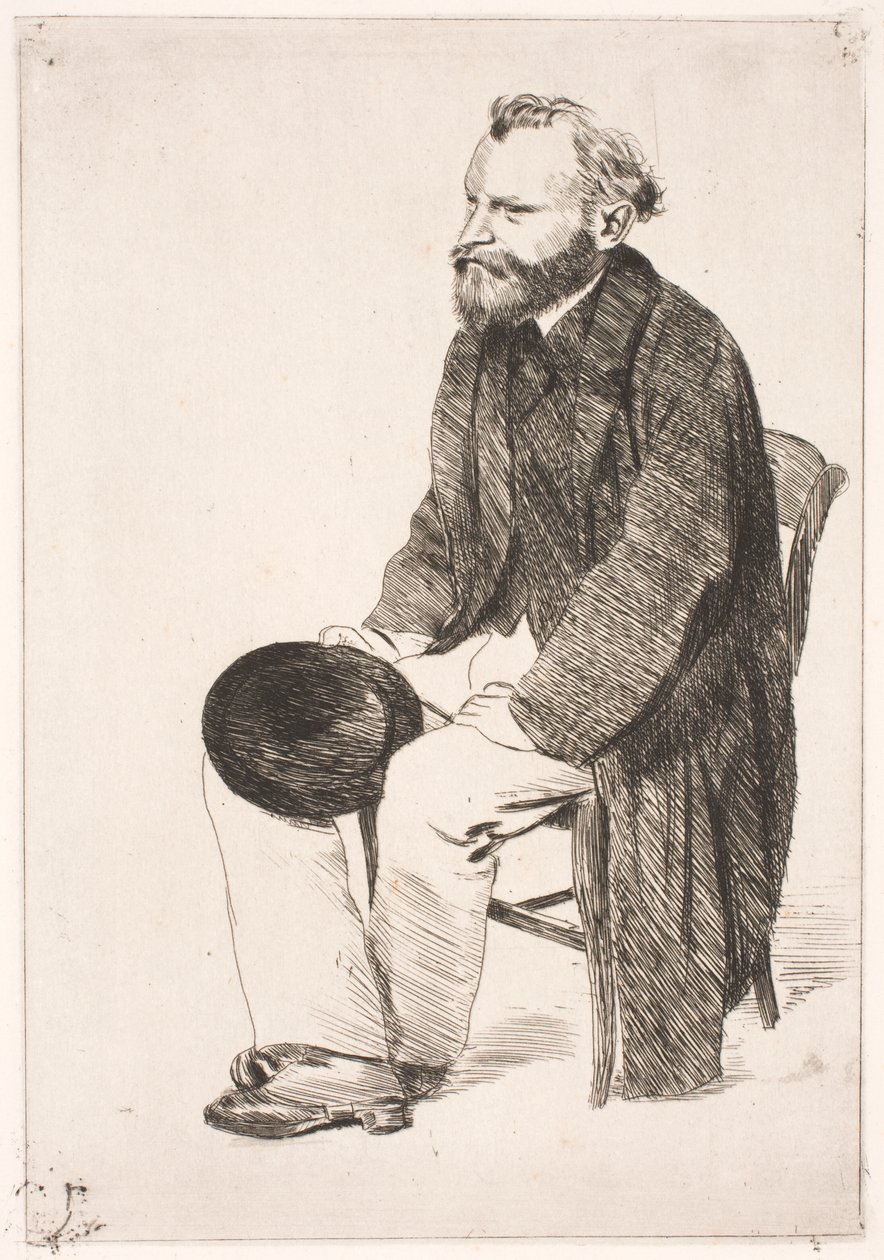 Manet ülve. Balra fordulva alkotó: Edgar Degas