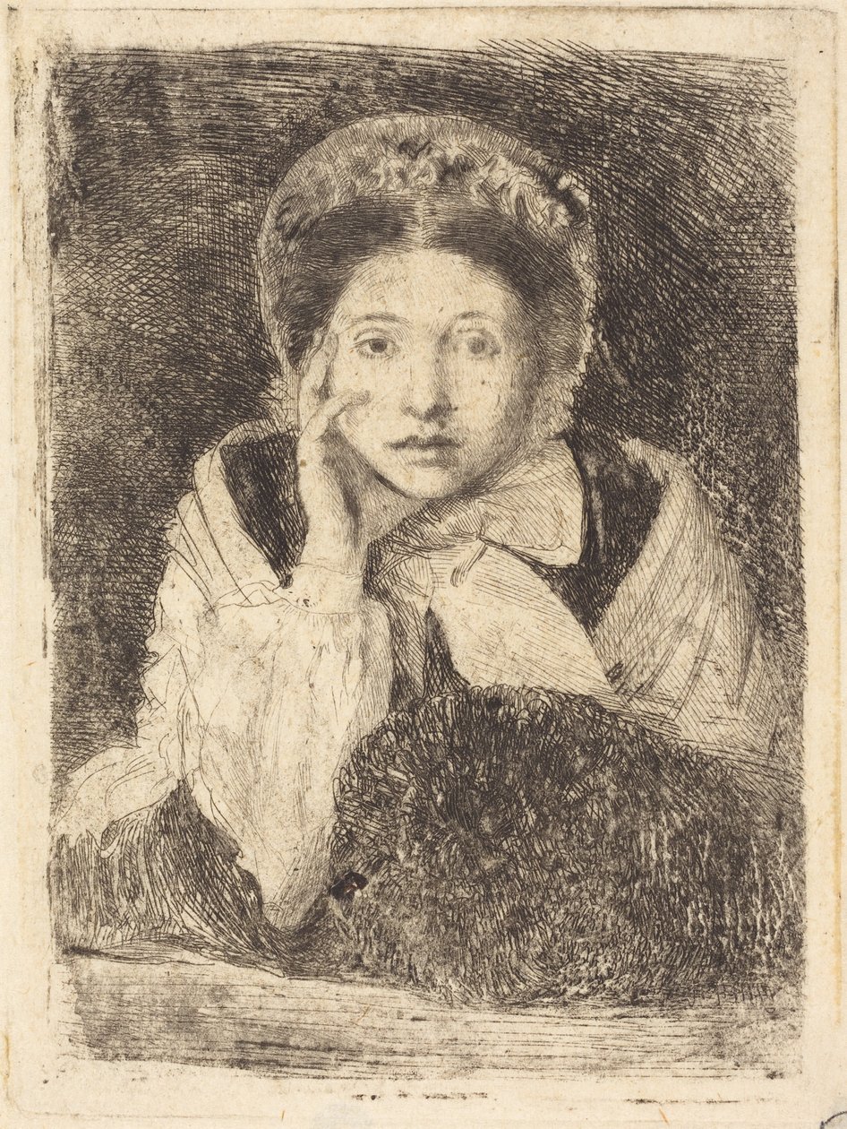 Marguerite De Gas, a művész nővére (Marguerite De Gas, a művész nővére) alkotó: Edgar Degas