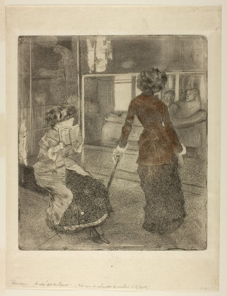 Mary Cassatt a Louvre-ban: Louvre: Az etruszk galéria alkotó: Edgar Degas
