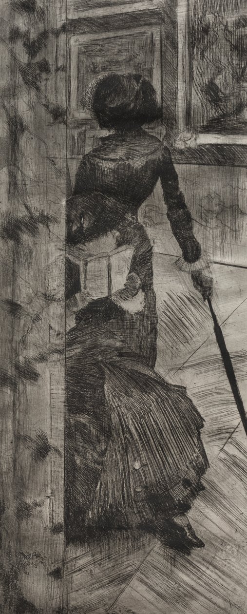Mary Cassatt a Louvre-ban: The Paintings Gallery alkotó: Edgar Degas