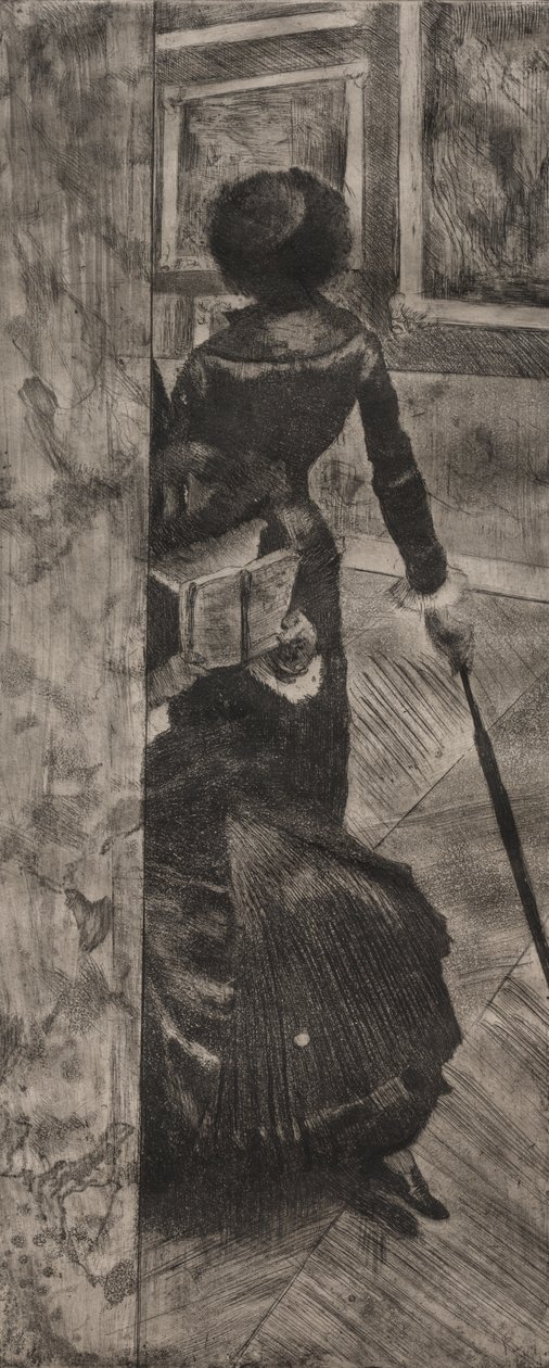 Mary Cassatt a Louvre-ban: The Paintings Gallery alkotó: Edgar Degas