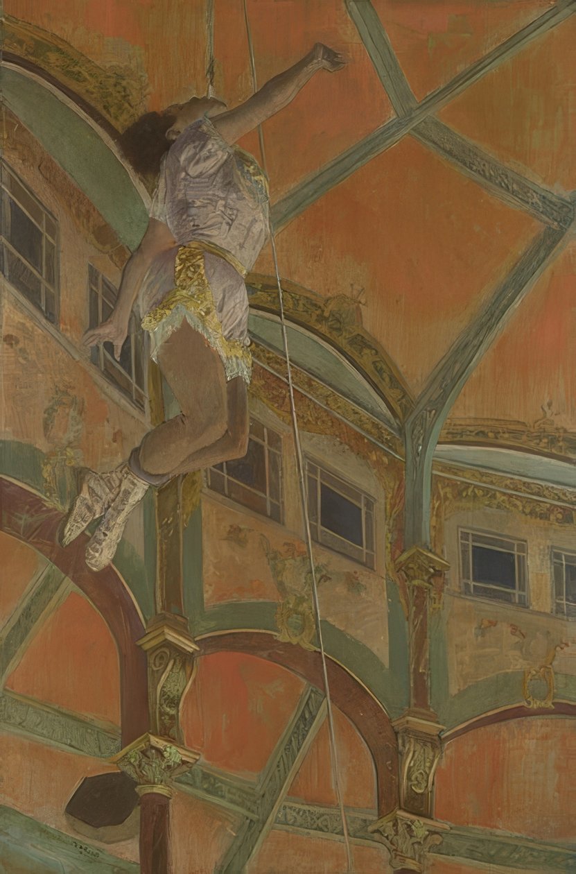 La La kisasszony a Fernando Circusban. 1879 alkotó: Edgar Degas