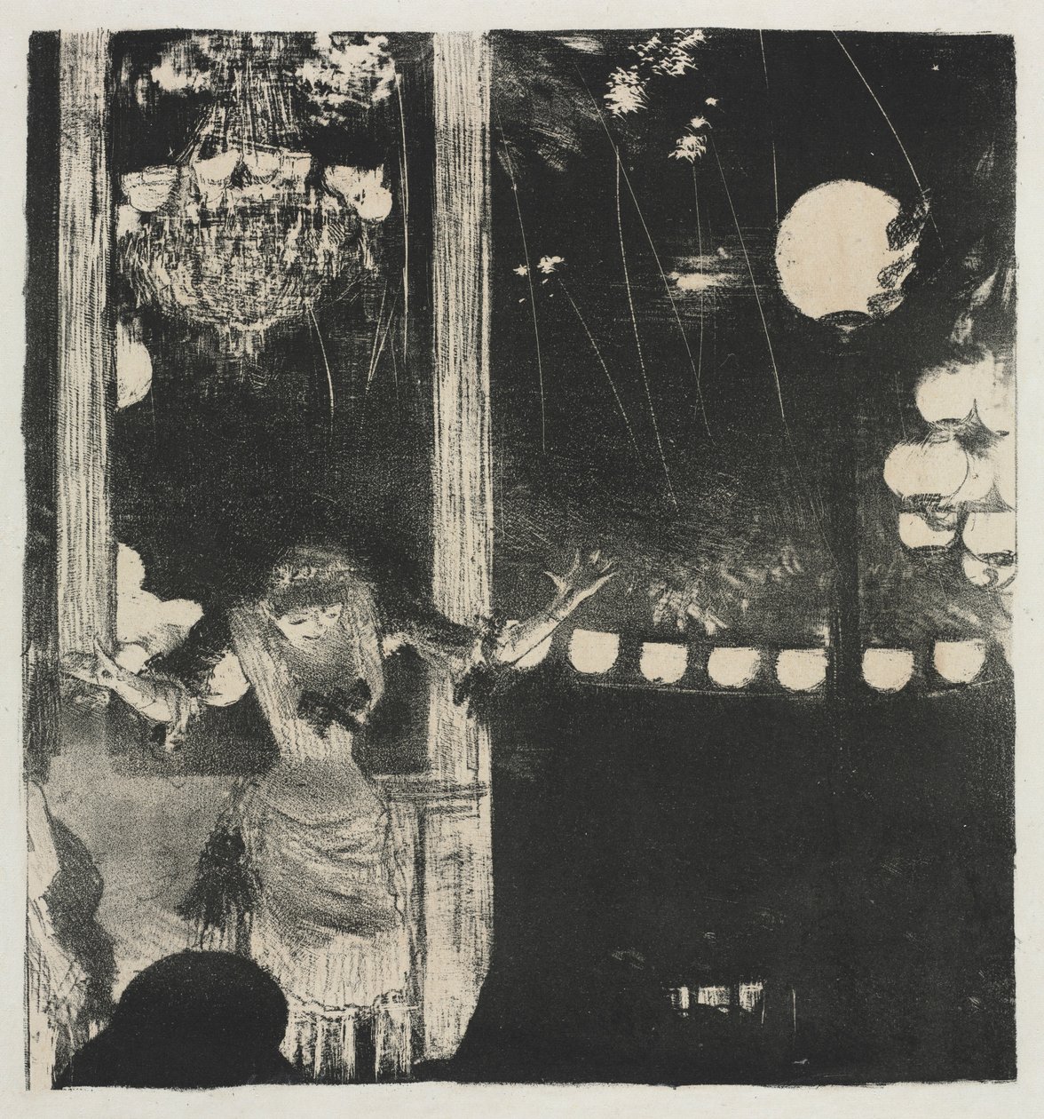 Bécat kisasszony a Café des Ambassadeurs-ben, 1877-1878. alkotó: Edgar Degas