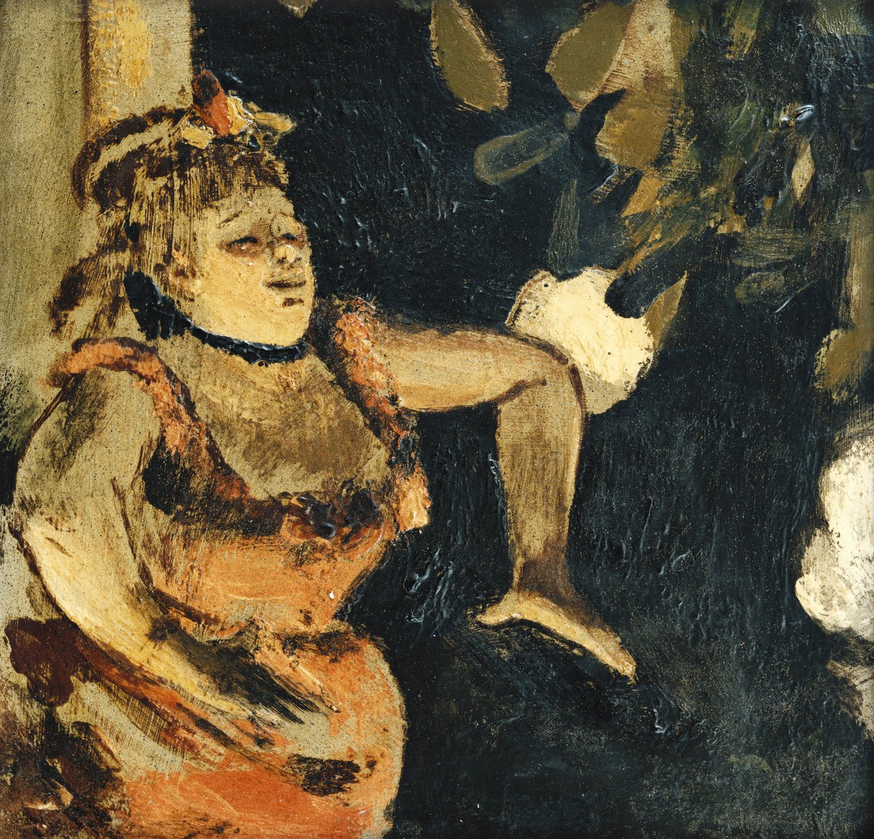 Miss Becat a nagyköveteknél; Miss. Becat a nagykövetekhez, c. 1875-1877 alkotó: Edgar Degas