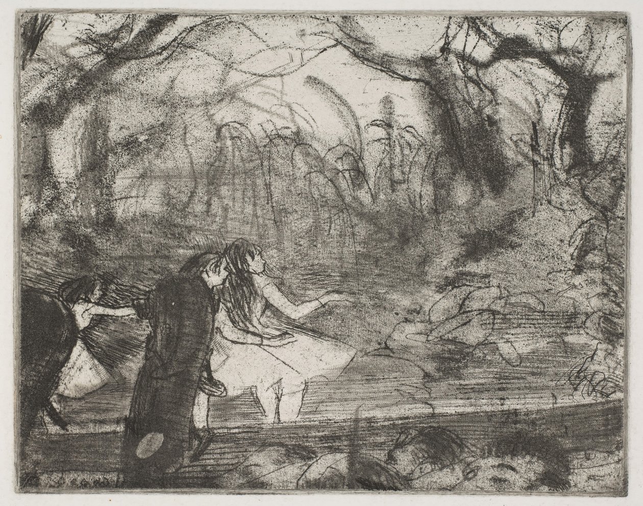 A III. színpadon, 1876-77. alkotó: Edgar Degas
