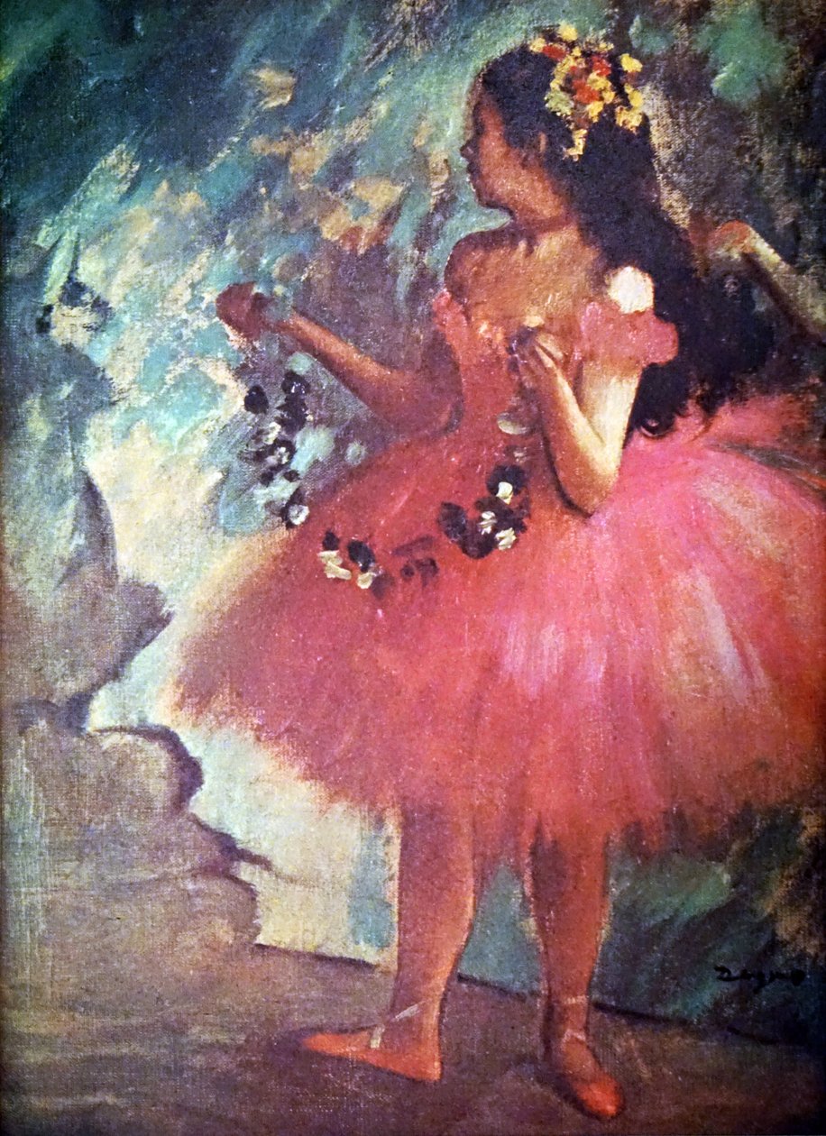 Edgar Degas festménye Táncos rózsaruhában címmel alkotó: Edgar Degas