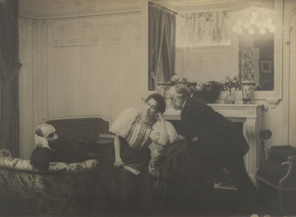 Paul Poujaud, Mme. Arthur Fontaine és Degas, 1895. alkotó: Edgar Degas