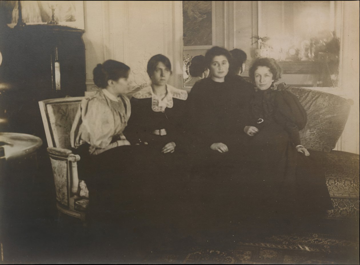 Paule Gobillard, Jeannie Gobillard, Julie Manet és Geneviève Mallarmé, 1895. alkotó: Edgar Degas