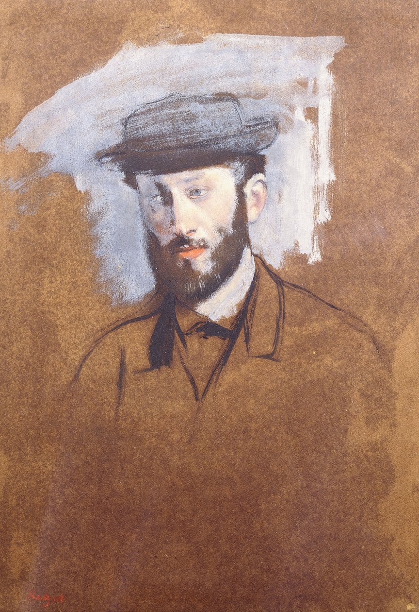 Eugene Manet portréja, 1875 körül alkotó: Edgar Degas