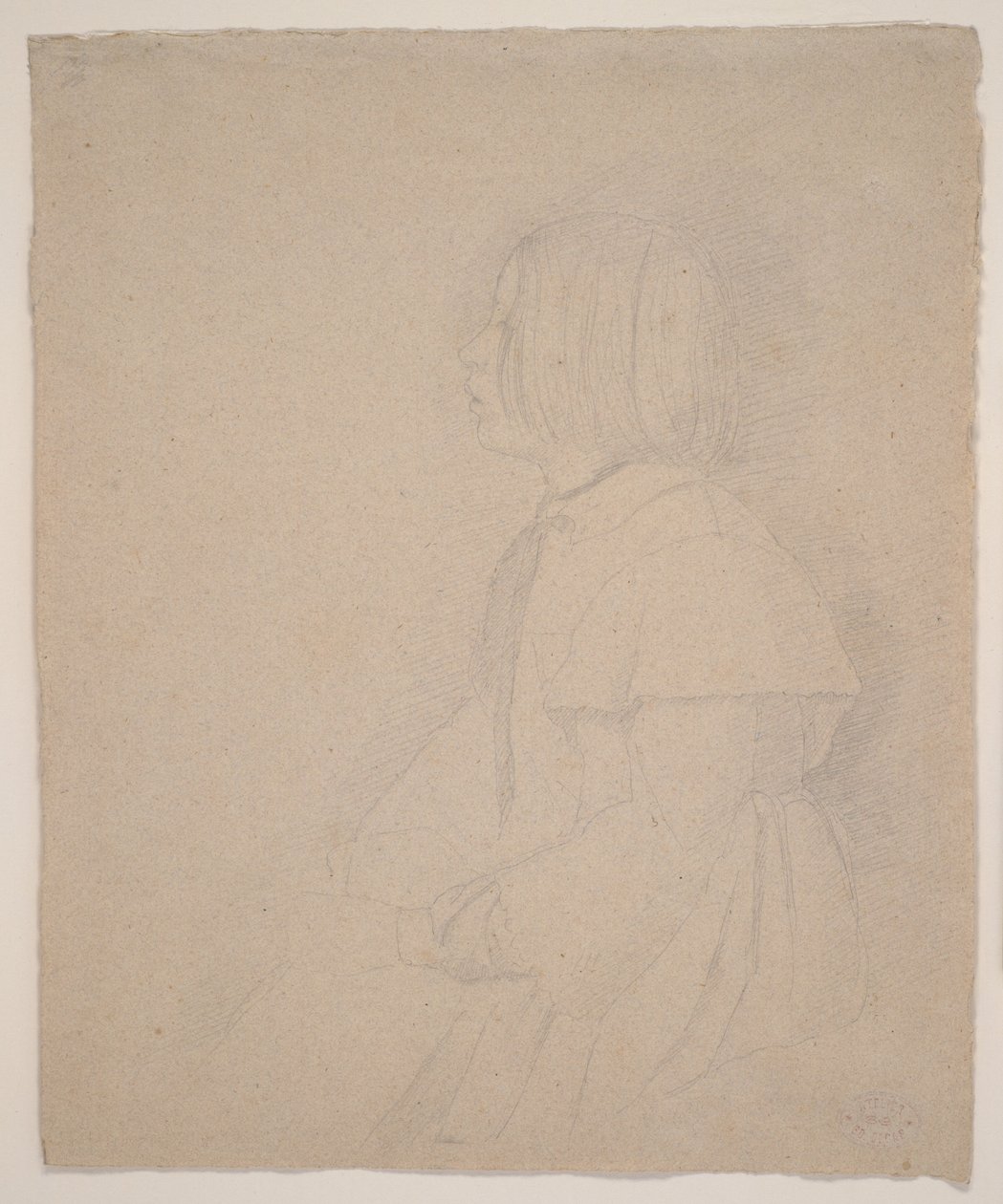 Giulia Bellelli portréja, 1858-1859 (grafit) alkotó: Edgar Degas
