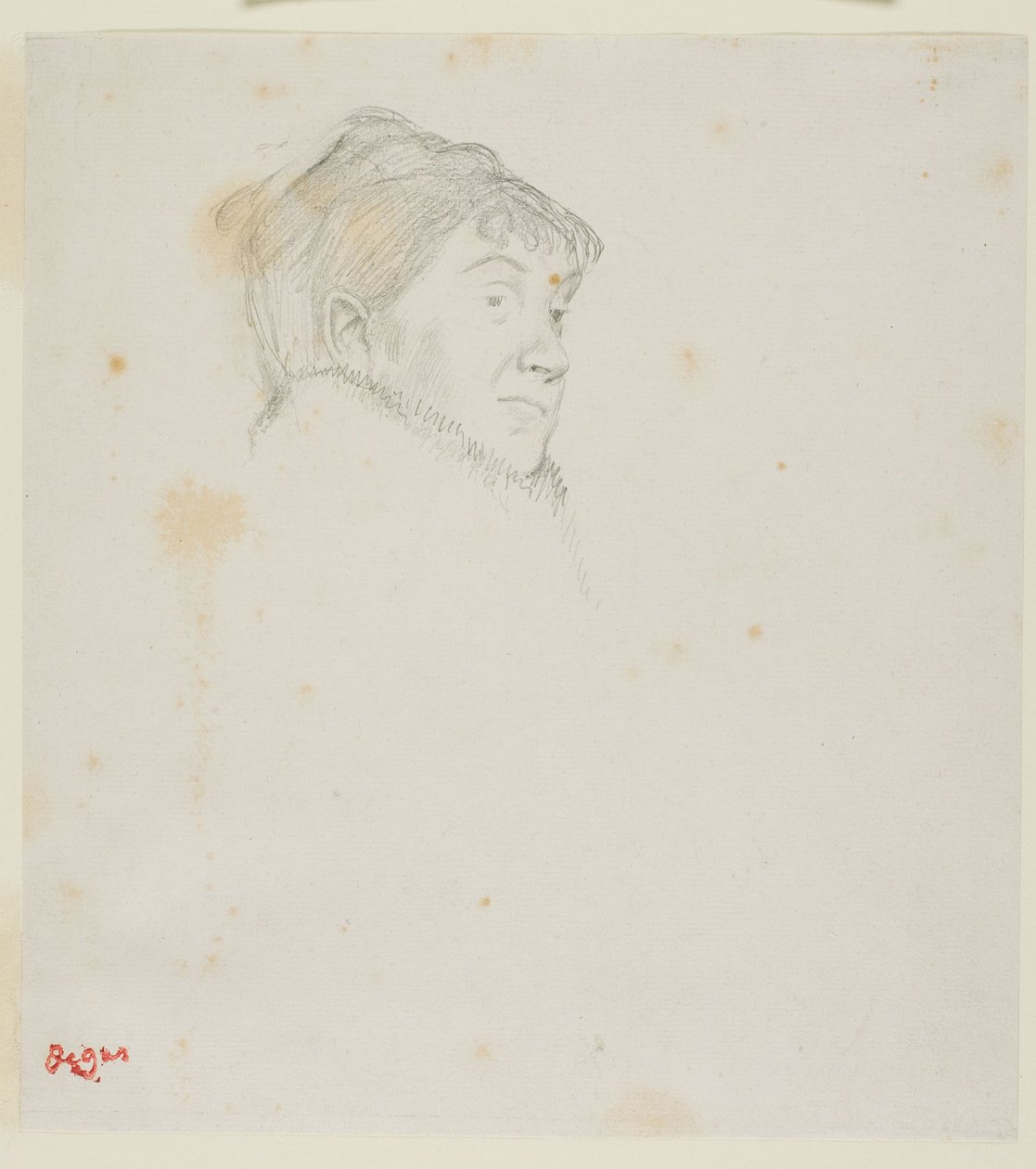 Madame Dietz-Monnin portréja (korábban női fej) alkotó: Edgar Degas