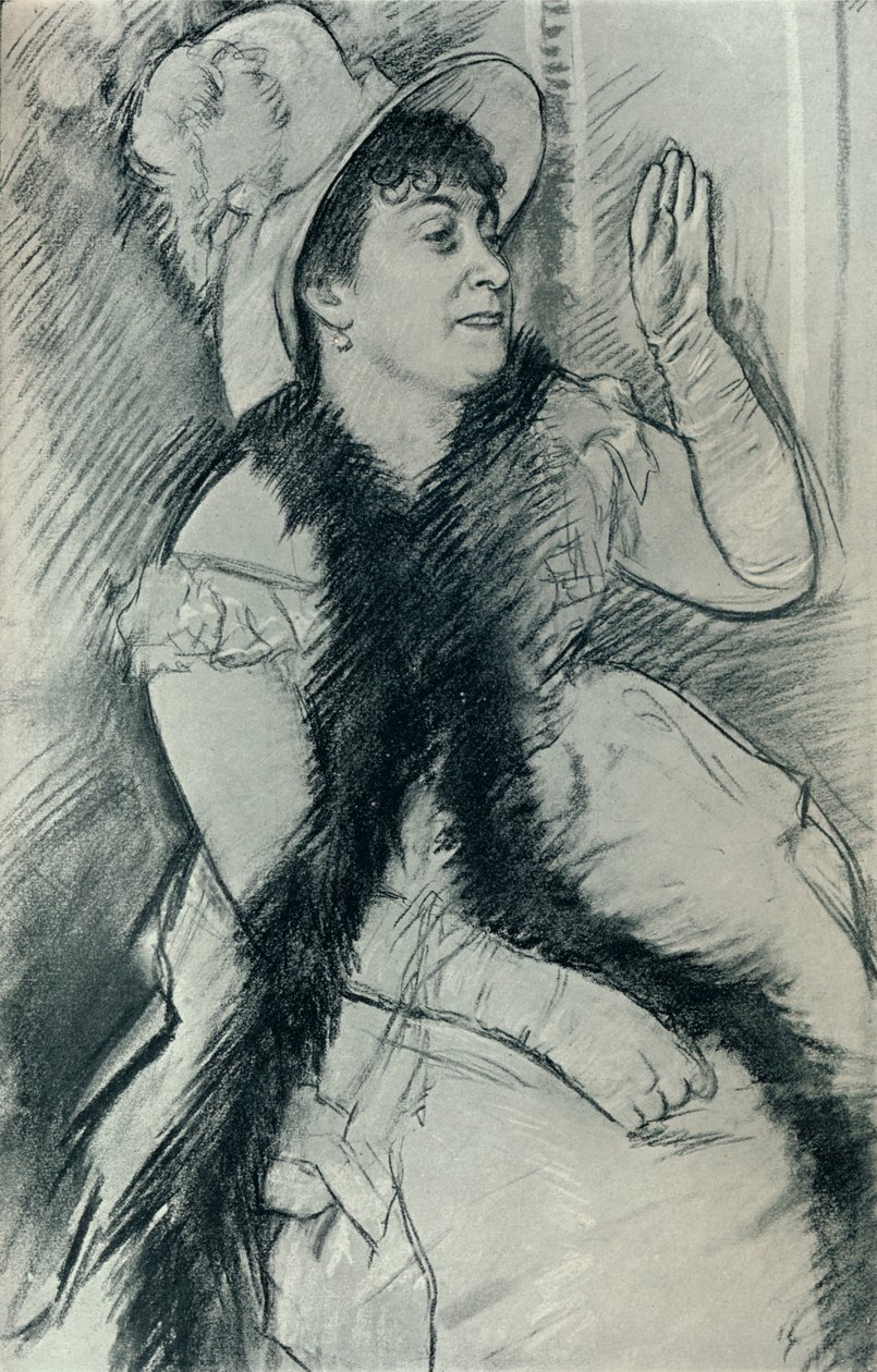 X. asszony portréja, XIX. század alkotó: Edgar Degas