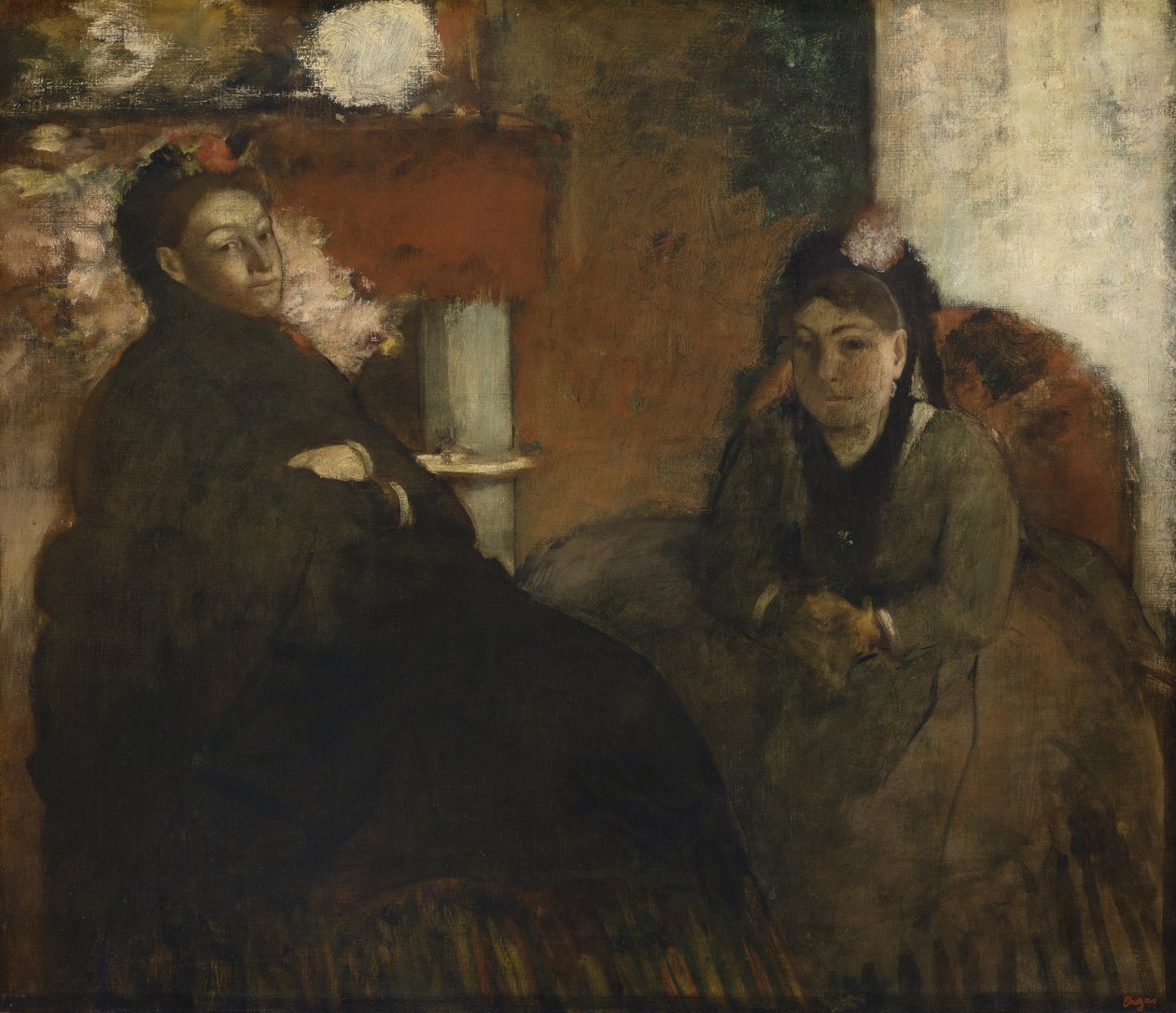 Lisle asszony és Loubens asszony portréja, 1866-70 alkotó: Edgar Degas