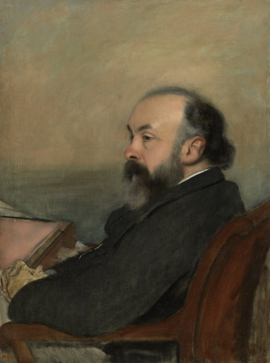 Férfi portréja, 1877 körül alkotó: Edgar Degas