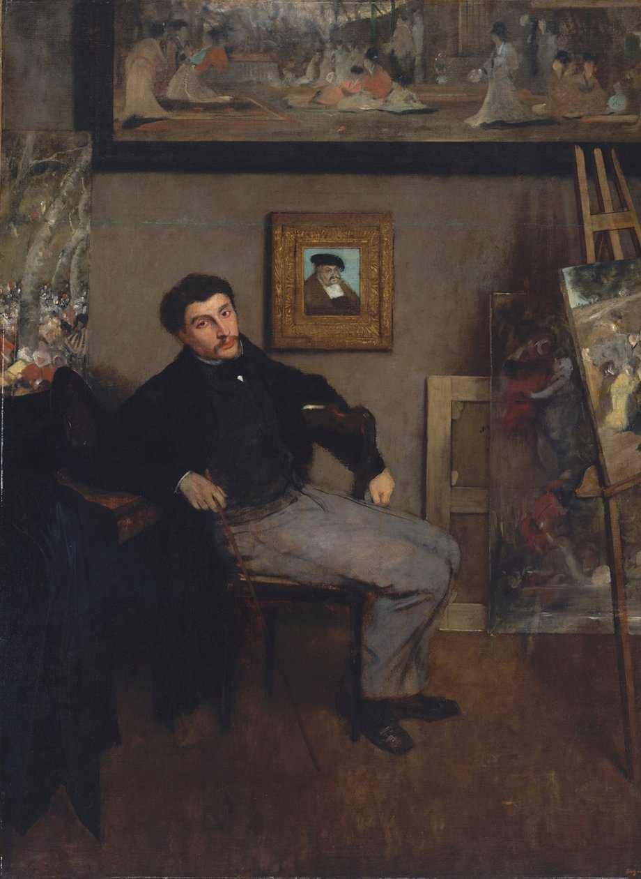 Tissot festő portréja alkotó: Edgar Degas