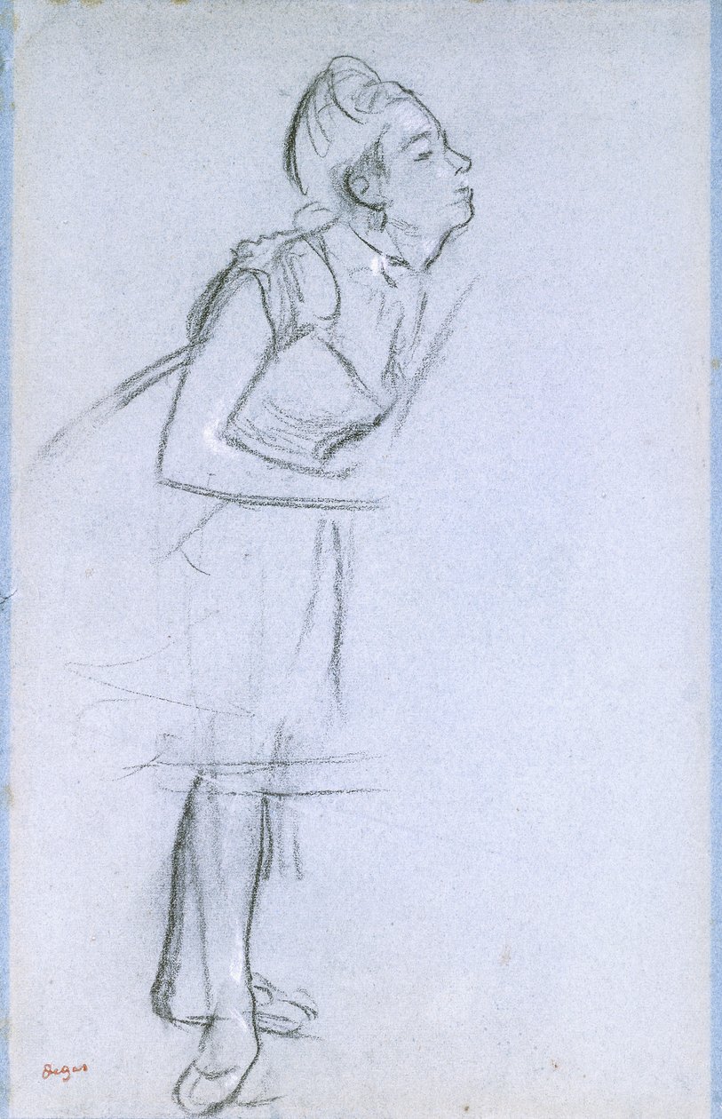 Egy táncos profilja, alkotó: Edgar Degas