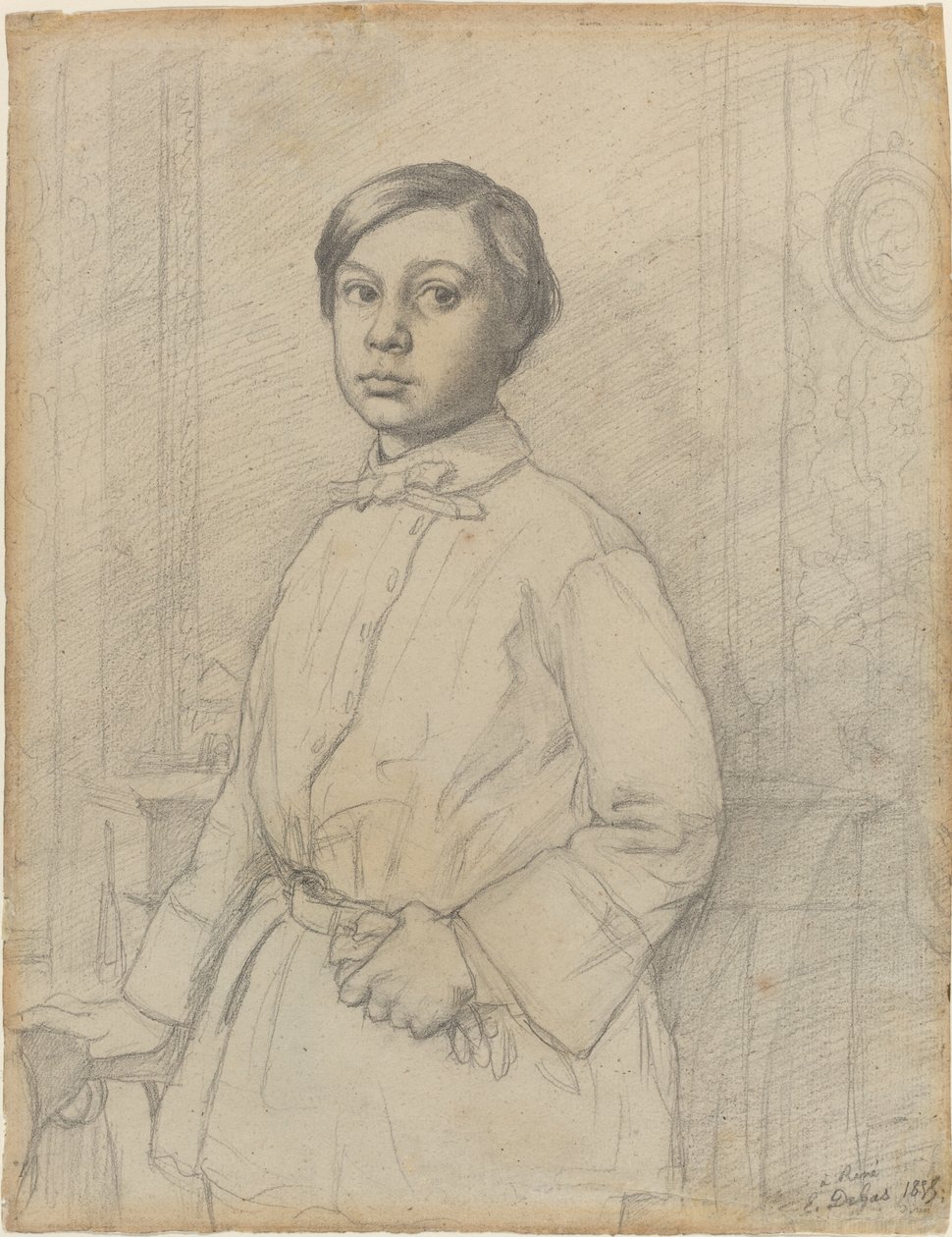 Rene de Gas [recto], 1855 alkotó: Edgar Degas