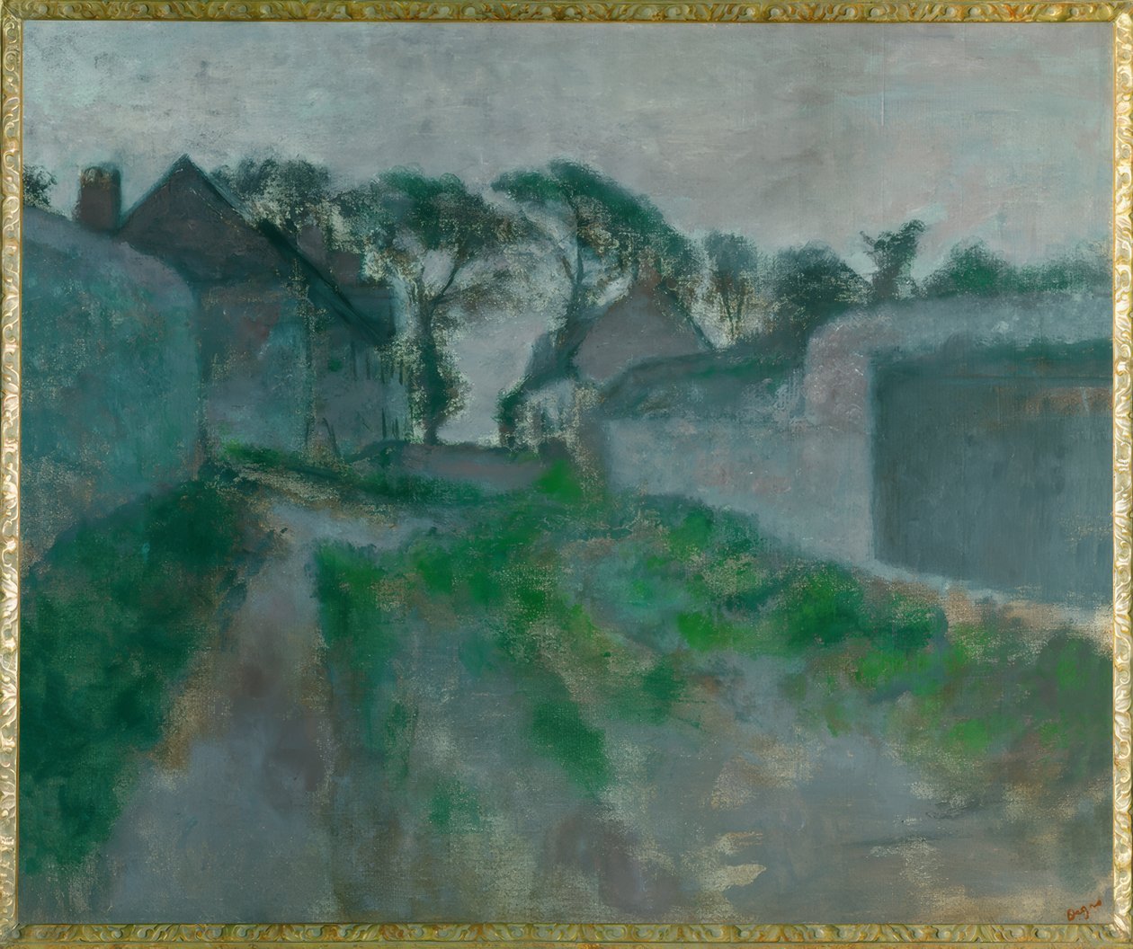 Falusi utca: Saint Valery Sur-Somme alkotó: Edgar Degas
