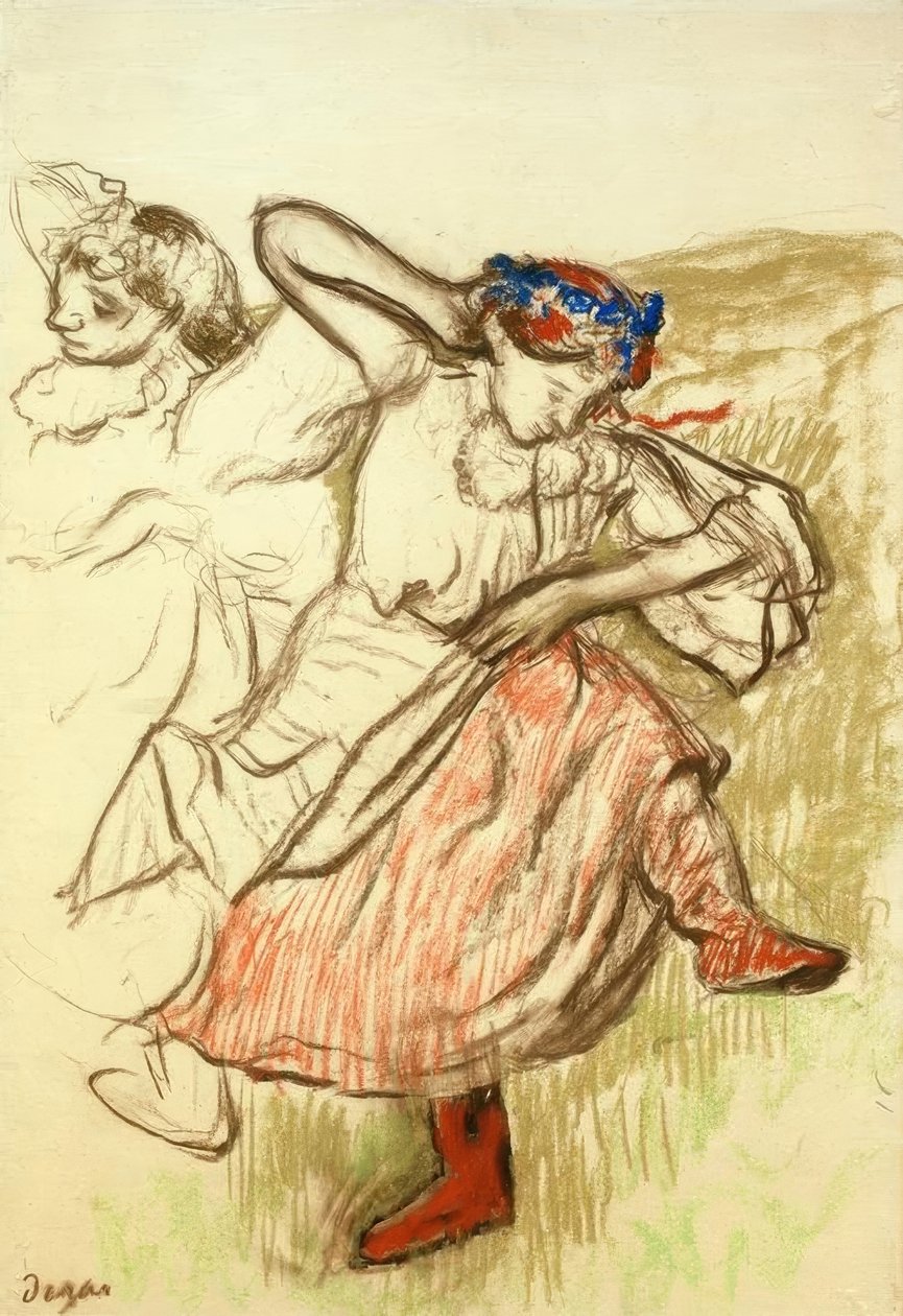 Orosz táncosok alkotó: Edgar Degas